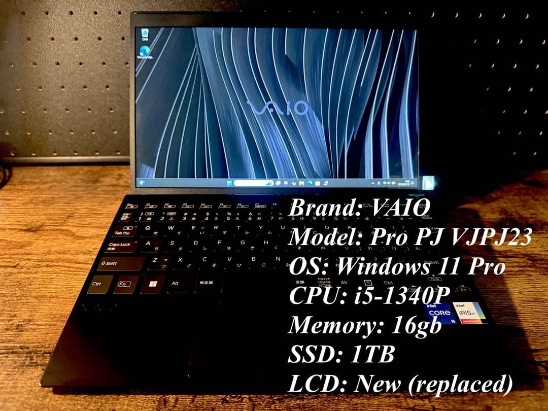 GWS‼️ VAIO Pro PJ 13世代i5 16g 1T LTE 液晶新品