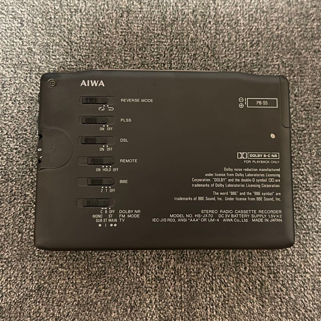 【希少】AIWA HS-JX70 カセットプレーヤー【値段交渉可】
