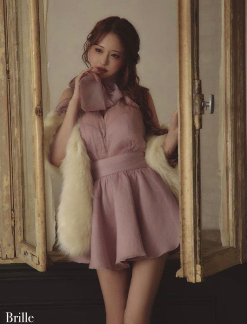 brille robe de fleurs フリルミニドレス sugar