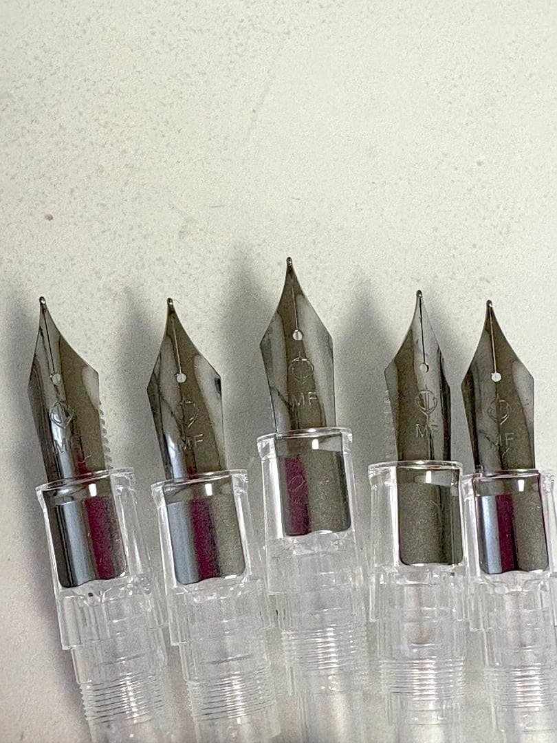 【美品】セーラー万年筆 プロフィットJr透明感 ６本セット ６色コンバーター付き