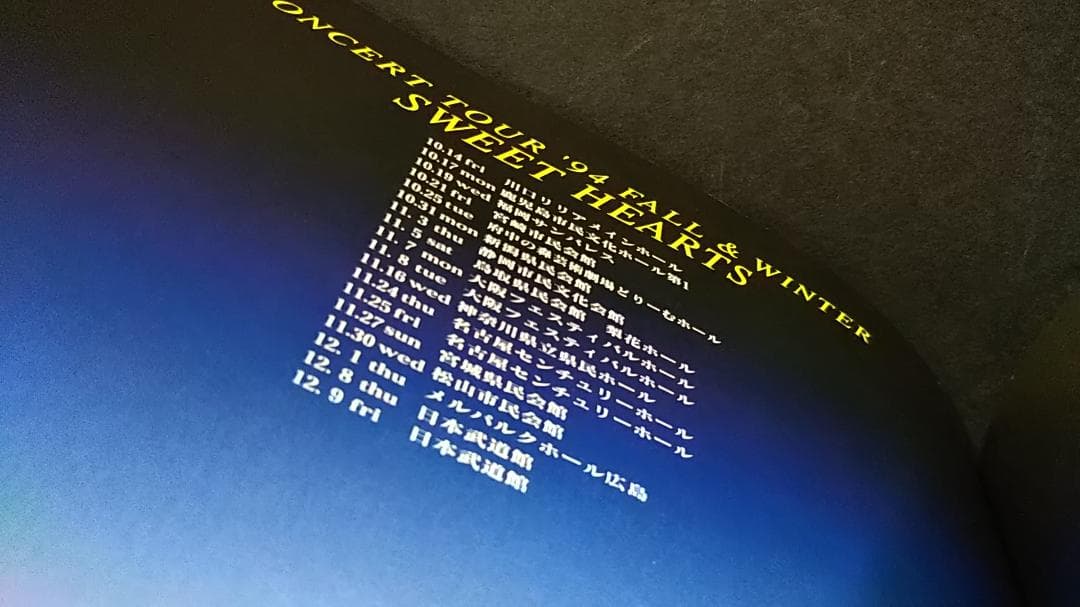 岡村孝子 　Sweet Hearts ‘94　コンサートパンフレット　新品同様