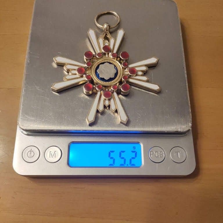 【極美品! 本物保証】勲一等瑞宝章 明治勲章 瑞宝大綬章 勲章 徽章 褒章 純銀