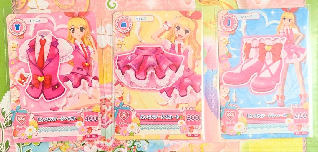 アイカツ！プロモーションカード　PE 稼働前　ピンクステージコーデ