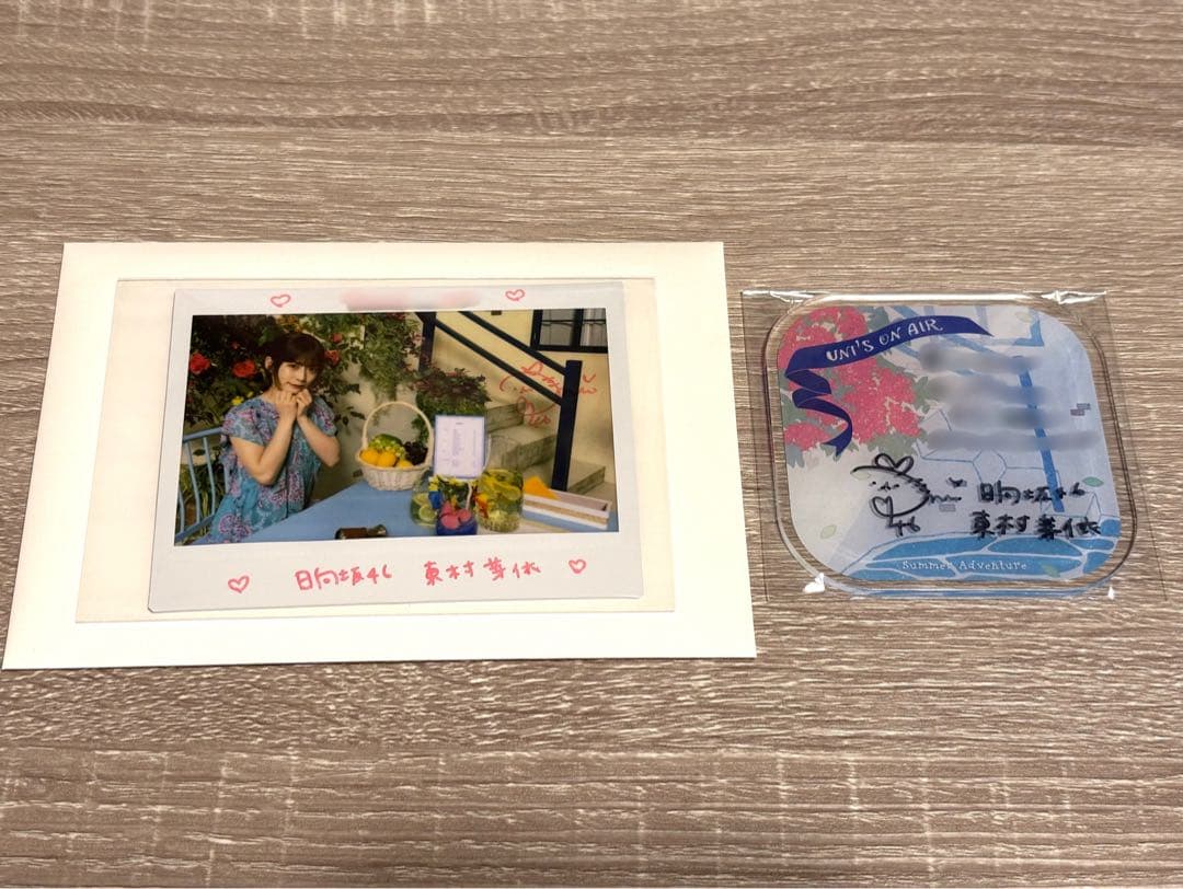 ユニエア 直筆サイン入り チェキ 東村芽依 2023夏