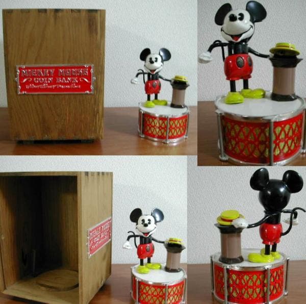 ミッキーマウス　貯金箱　生誕記念