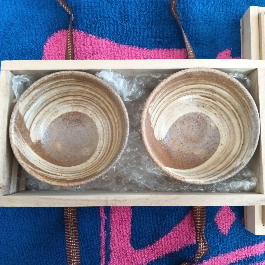 韓国人間文化財　千漢鳳チョンハンボン間慶窯　高麗茶碗　夫婦茶碗　共箱付き