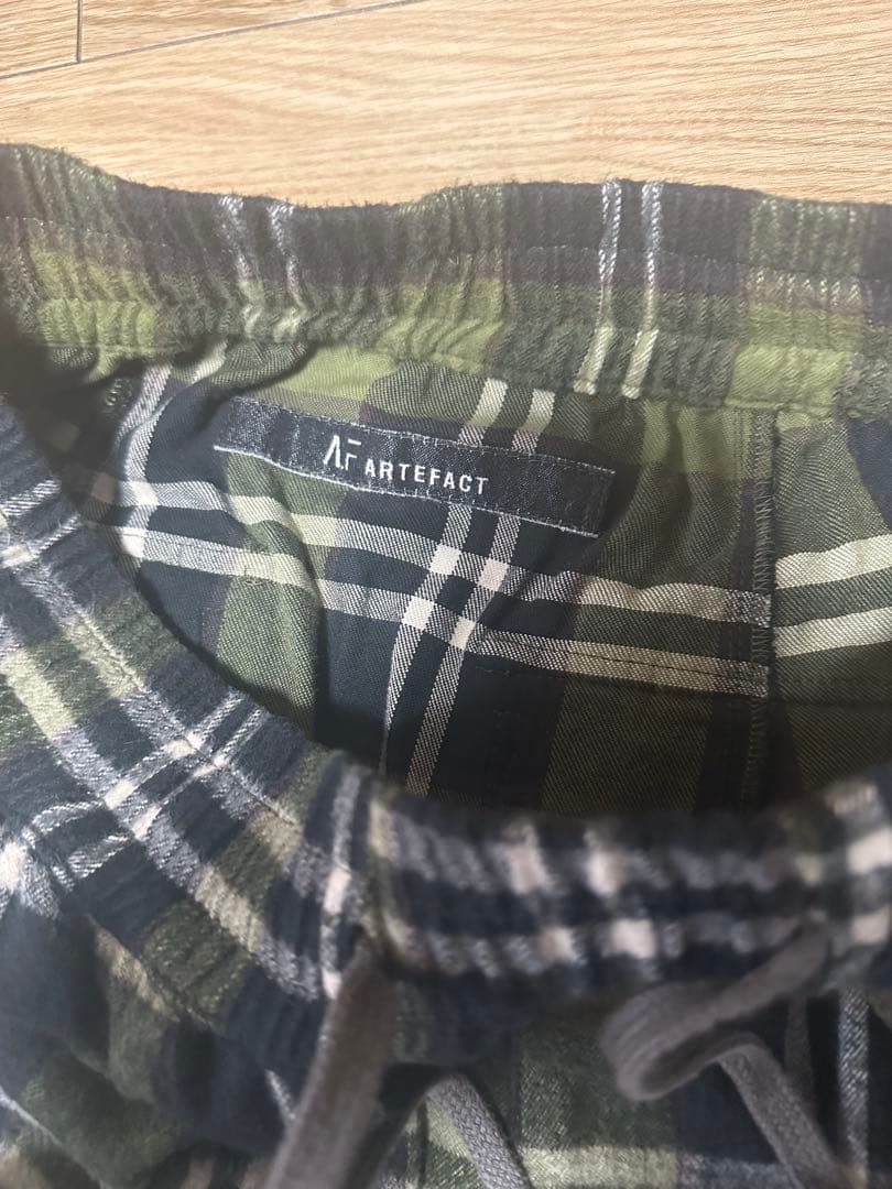 ARTEFACT サルエルパンツ チェック柄　2サイズ