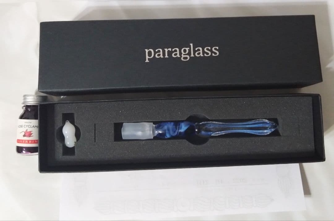 文具女子博　限定　paraglass ガラスペン　冬霞　パラグラス　エルバン