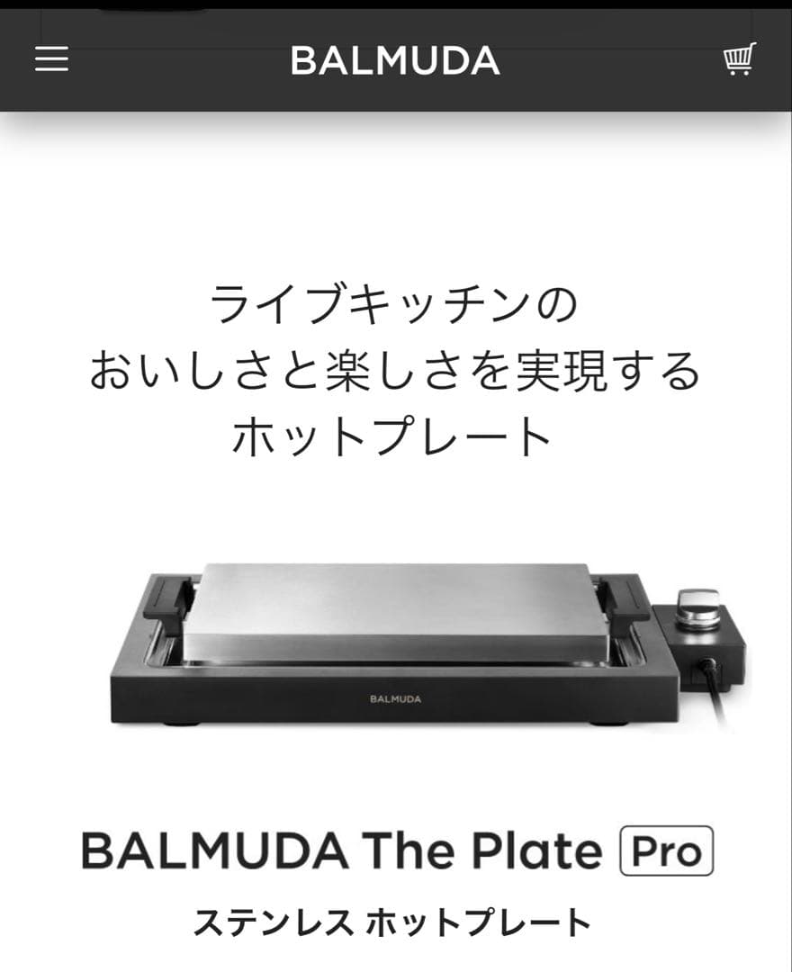 バルミューダ The Plate pro K10A