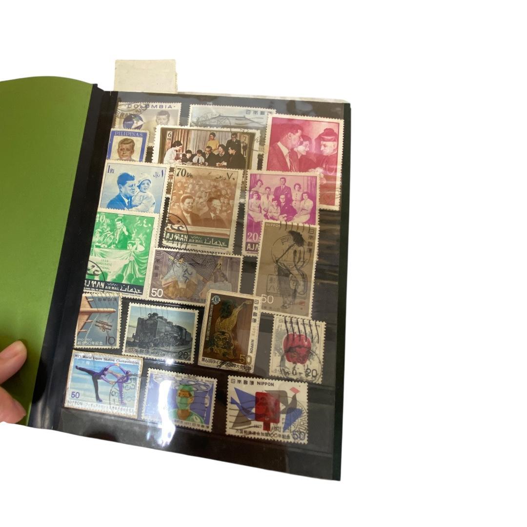 日本、世界の古切手コレクションアルバム　使用済み切手　dd051