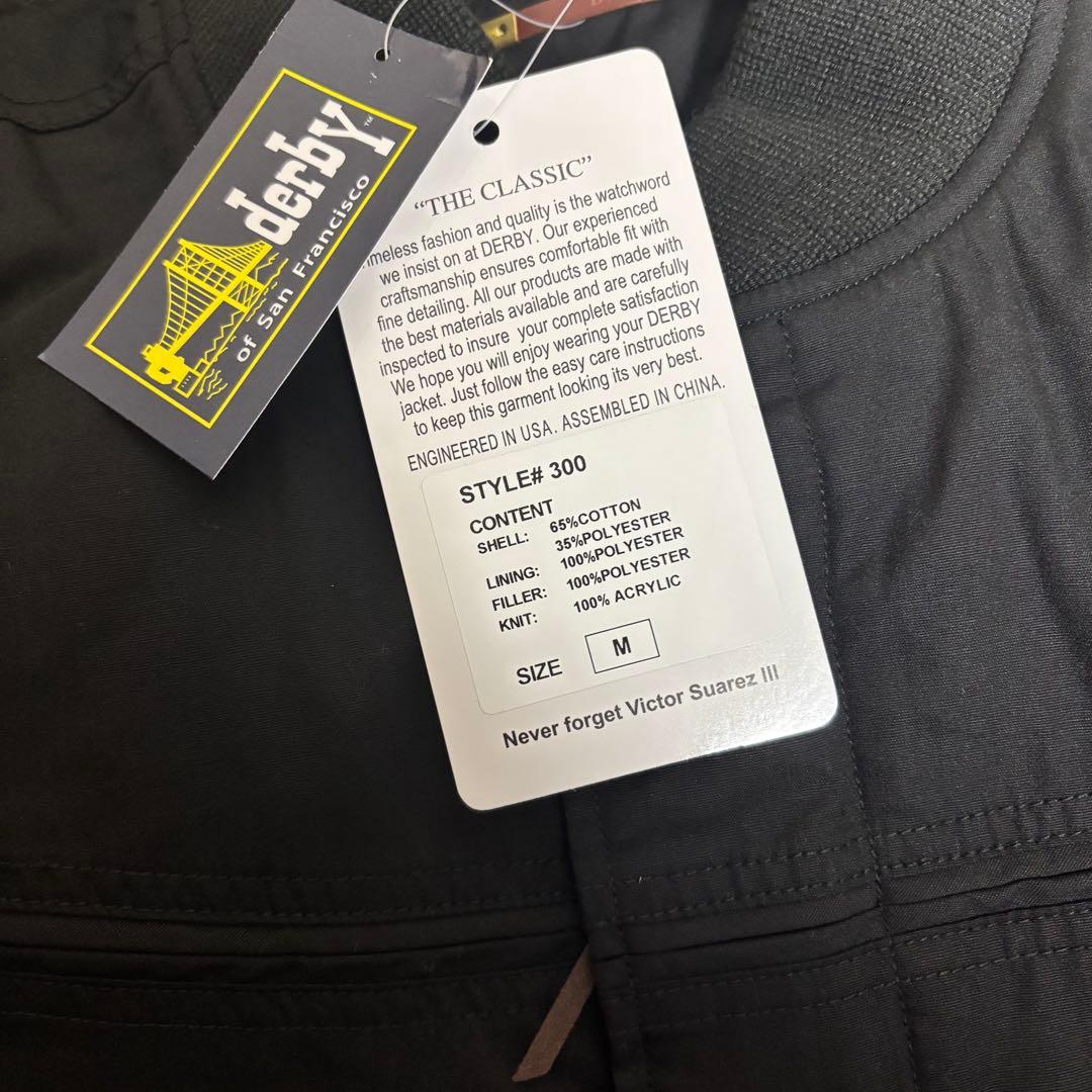 フ*ー様 新品 黒金 Mサイズ ダービーオブサンフランシスコ ダービージャケット