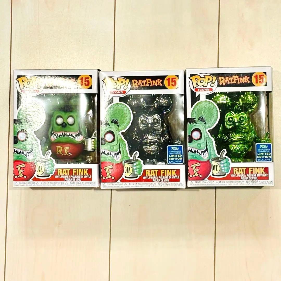 Funko Pop! Icons Rat Fink フィギュア 3体セット