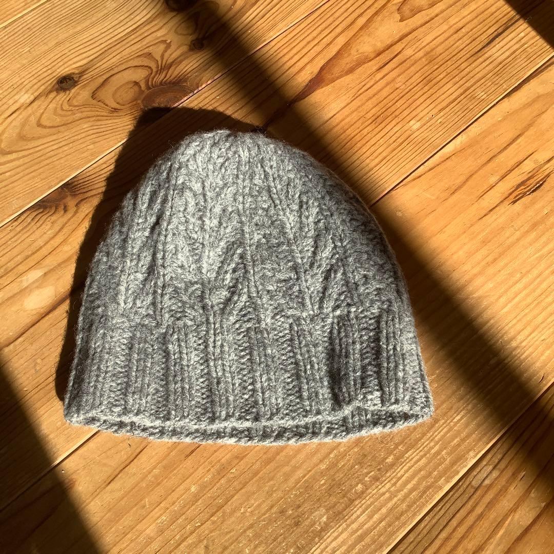 eleven 2nd カシミアウールアラン模様ニット帽