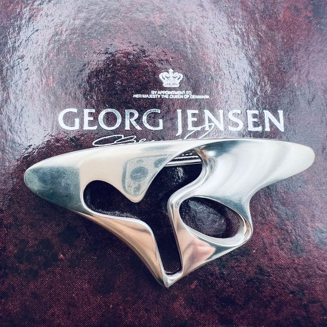 美品✨ジョージジェンセン　325 ヘニングコペル　シルバー　ピンブローチ