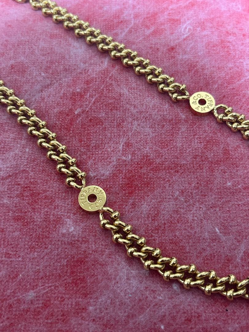 N*i様 Tiffany刻印ゴールドカラーチェーン　50cm