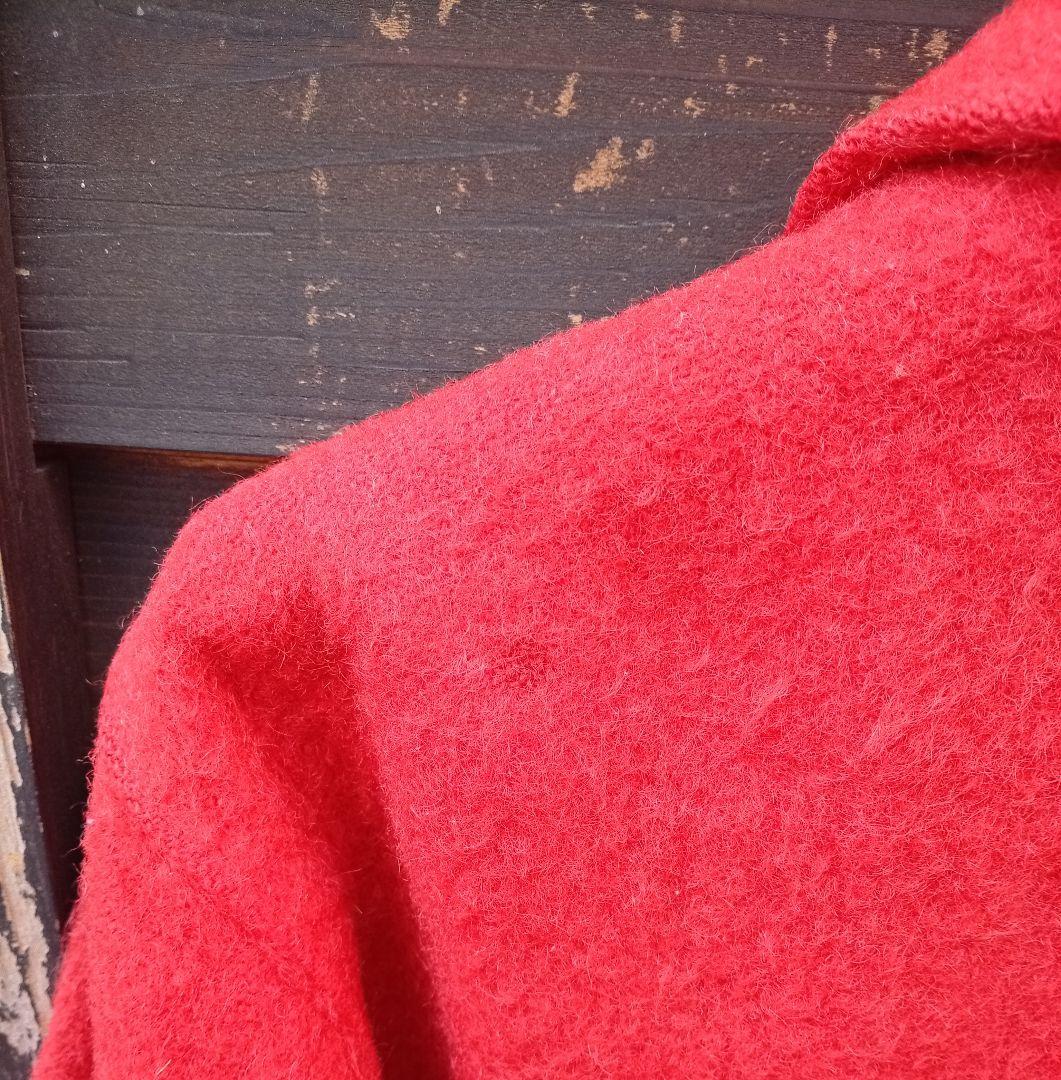 とと[ビンテージ]1950sウールジャケット　モヘア　ロングポイント