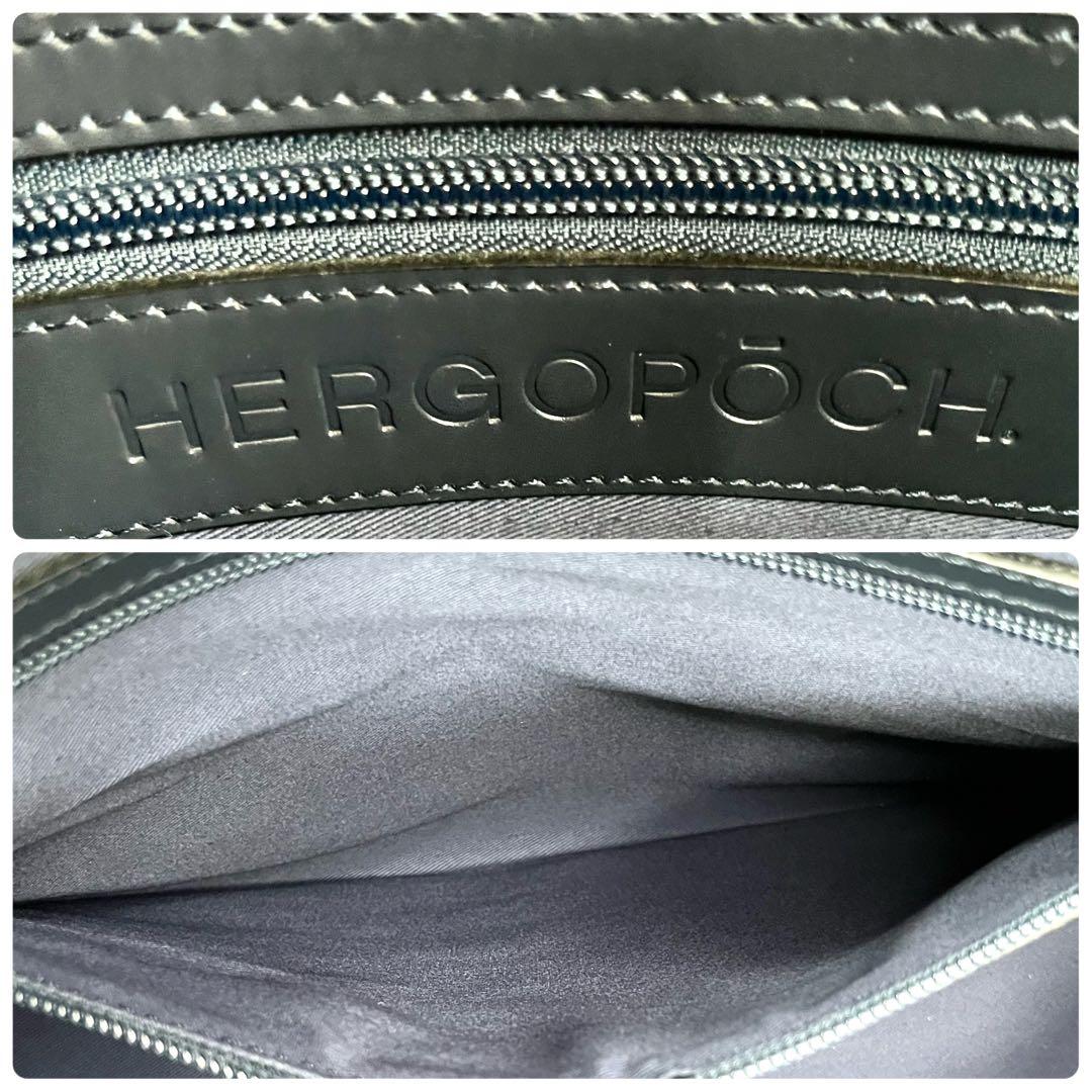 エルゴポック トートバッグ ミッドナイトブルー レザー 肩掛け A4 ビジネス