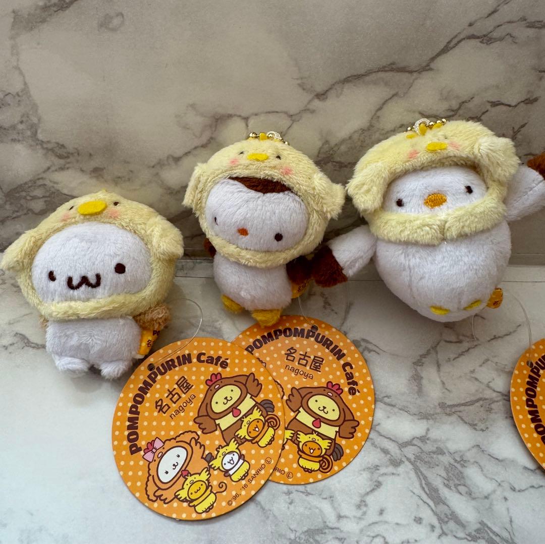 ポムポムプリンカフェ名古屋 名古屋コーチン マスコット まとめ売り タグ付き