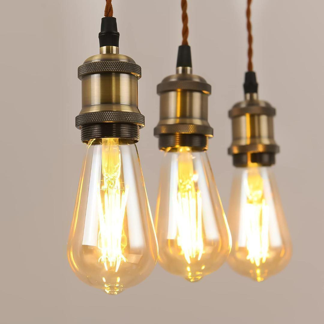 【M1857-69-45】ペンダントライト E26口金 LED電球付き エジソン