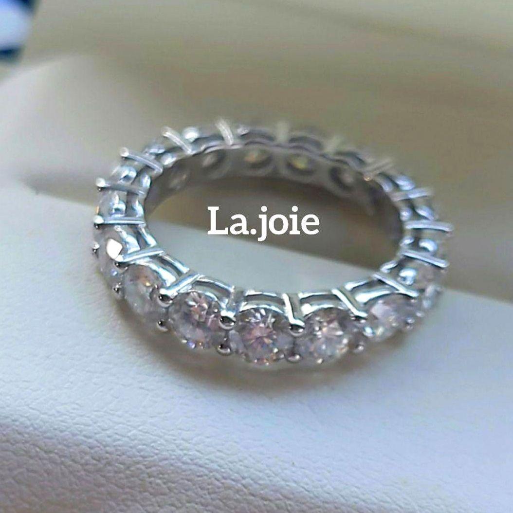 最高品質 モアサナイト フルエタニティ 【13号】4mm リング