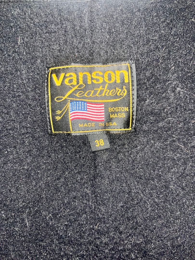 Vanson 38 シングルライダース　ライナー付き