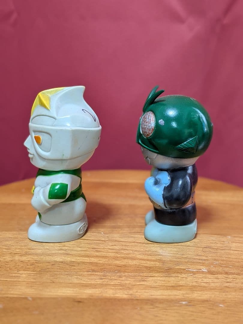 【ソフビ／貯金箱】ミラーマン＆仮面ライダー