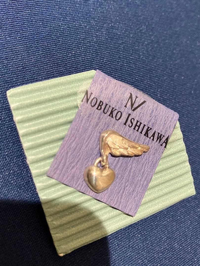 極美品 NOBUKO ISHIKAWA ハートと翼のブローチ石川暢子ジュエリー