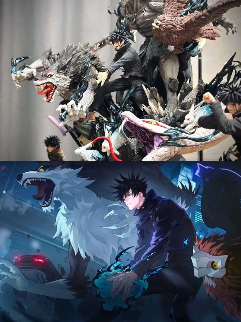 呪術廻戦　十種影法術伏黒恵　魔虚羅　ガレージキッド　フィギュア　完成品