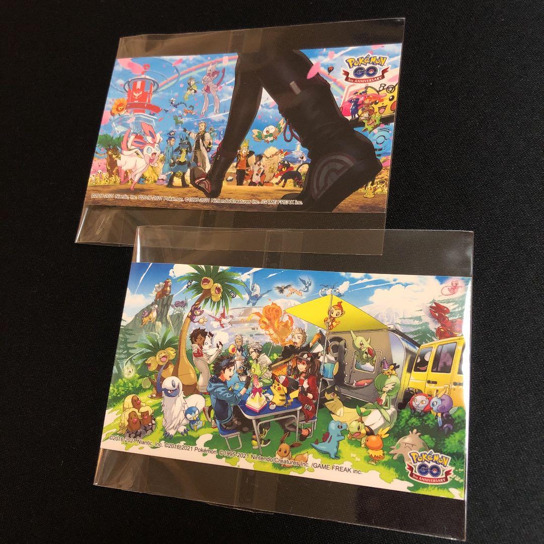 【ポケモンセンター】ステッカー　非売品　ポケモンGO 5thアニバーサリー　2枚