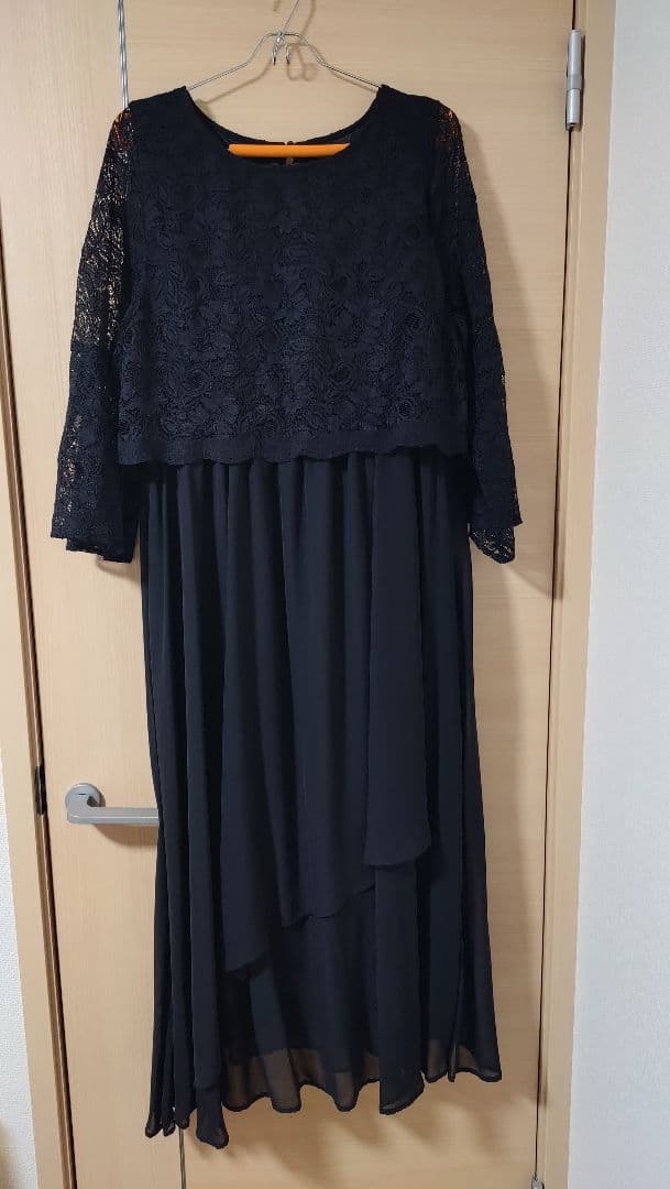 パーティードレス 結婚式 ロング丈(4L)