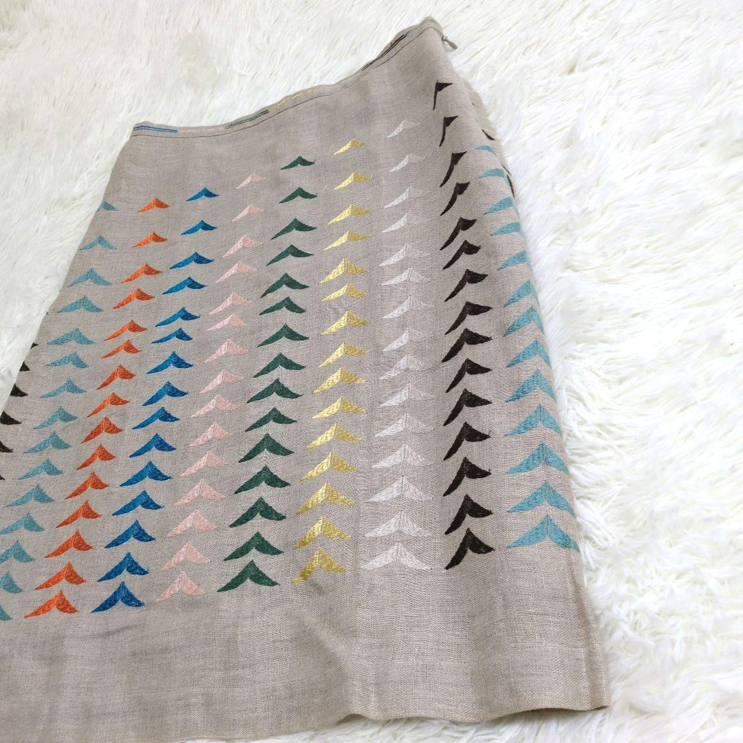 ミナペルホネン　bird bird　スカート　麻100%