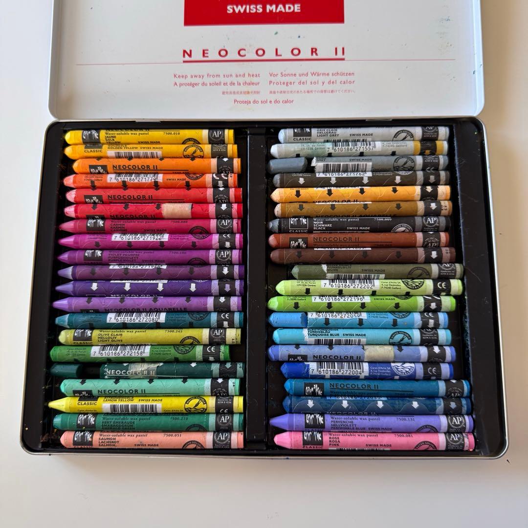 絵画 NEOCOLOR II Wax Pastels