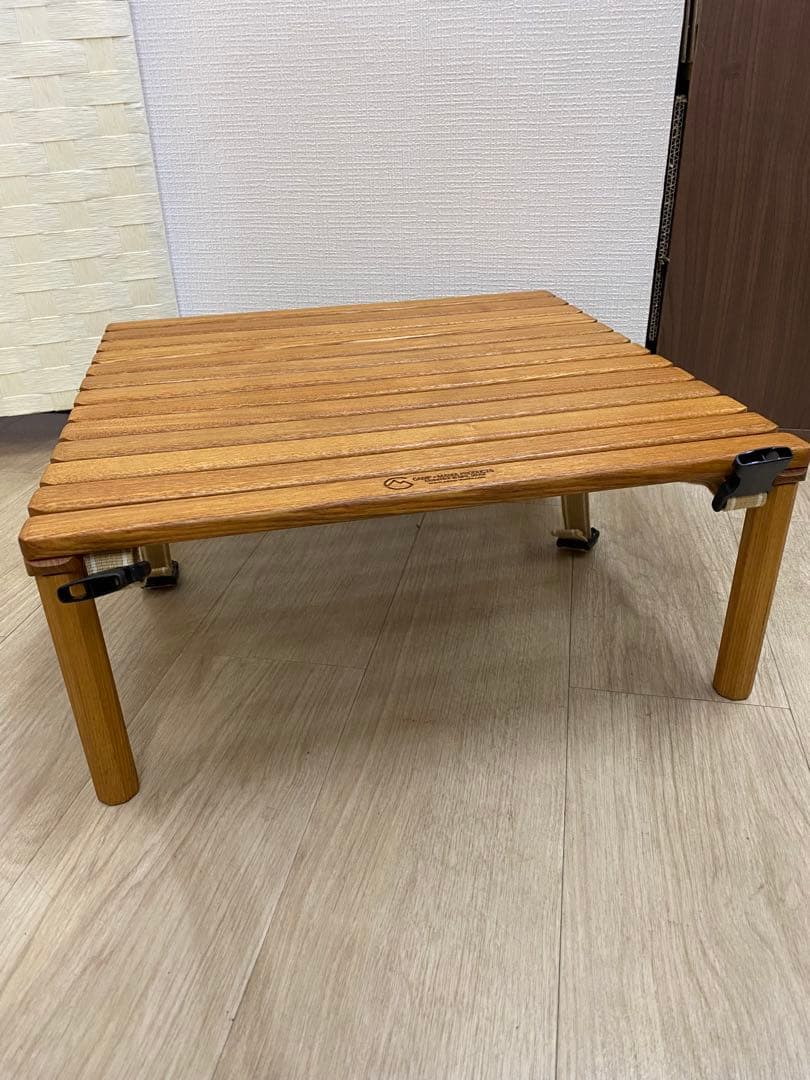 キャンプマニアプロダクツ　ロールトップテーブル