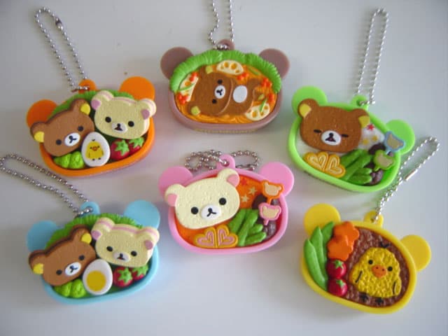 ♯Ism23Jzリラックマお弁当マスコットキーチェーンレア入6種