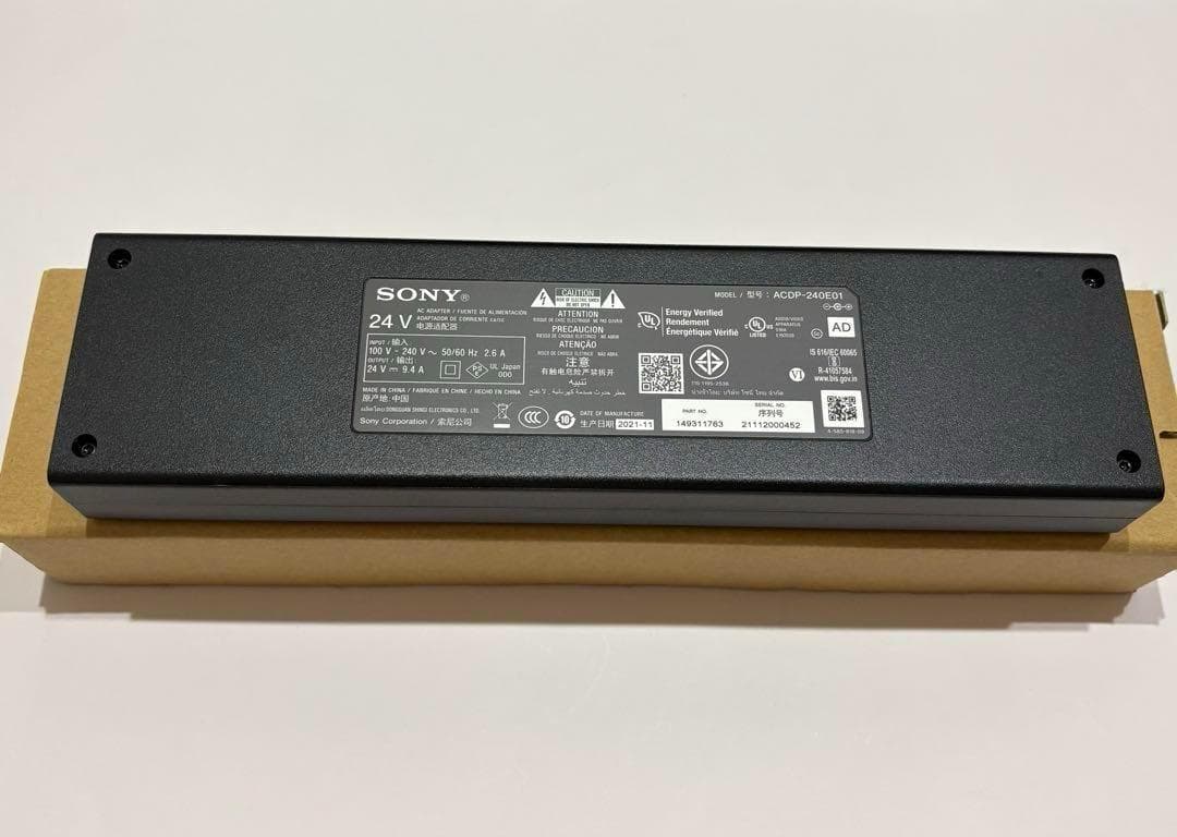 SONY 純正品　BRAVIA 電源ケーブル ACDP-240E01 24V