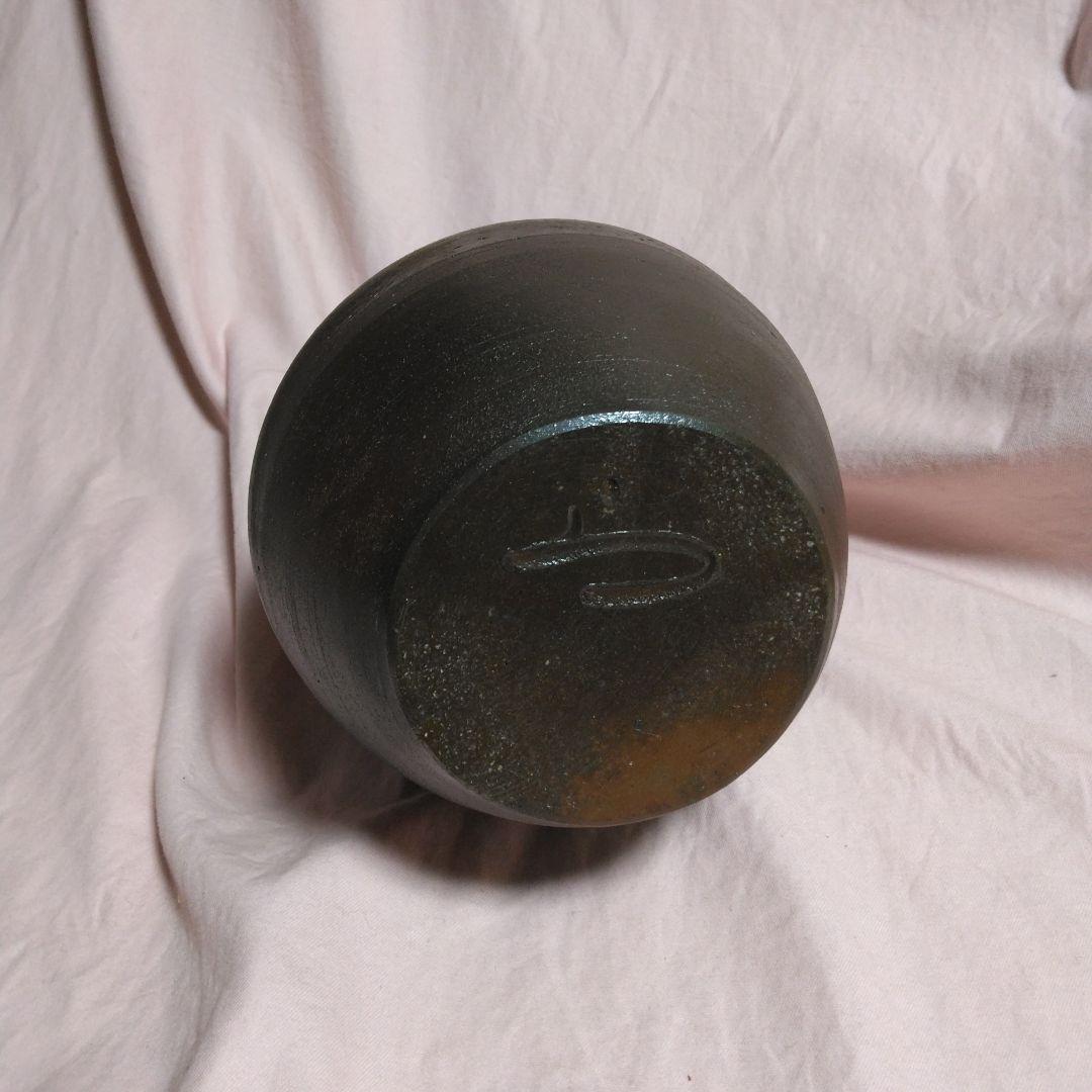 備前焼　瓢箪型　花入れ