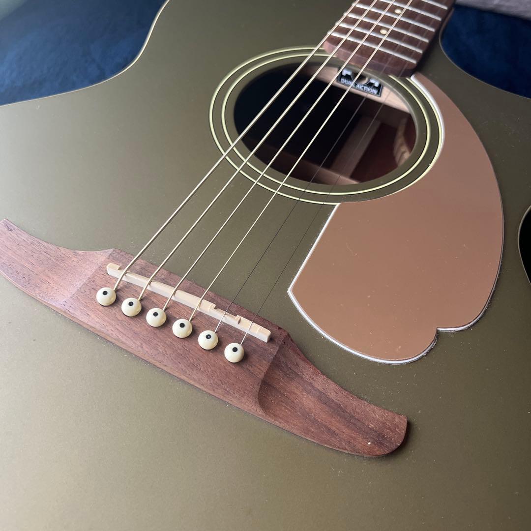 Fender エレアコ オリーブサテン