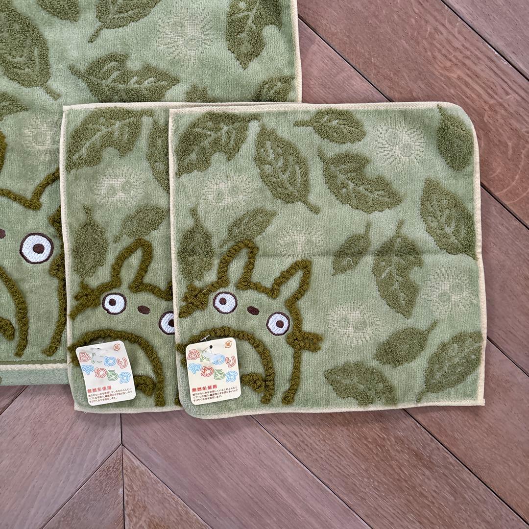 スタジオジブリ となりのトトロ タオル 6枚セット タオルセット6枚組（緑色）