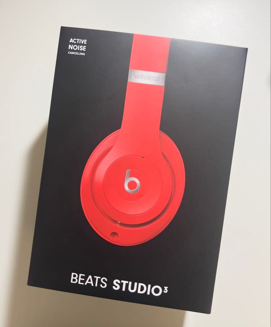 Beats Studio 3 ワイヤレスヘッドホン レッド
