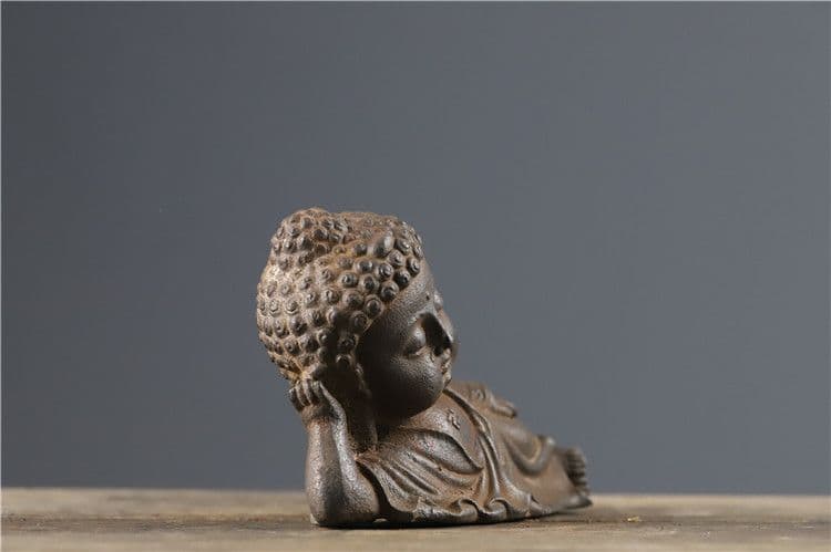 鉄器 鉄仏 睡仏 釈迦牟尼仏像 工芸品 美術品 置物