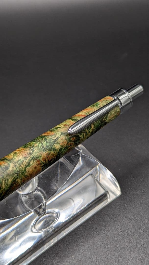 303ペン工房翌檜　スタビライズドウッドバーチバール　木軸シャーペン　ボールペン