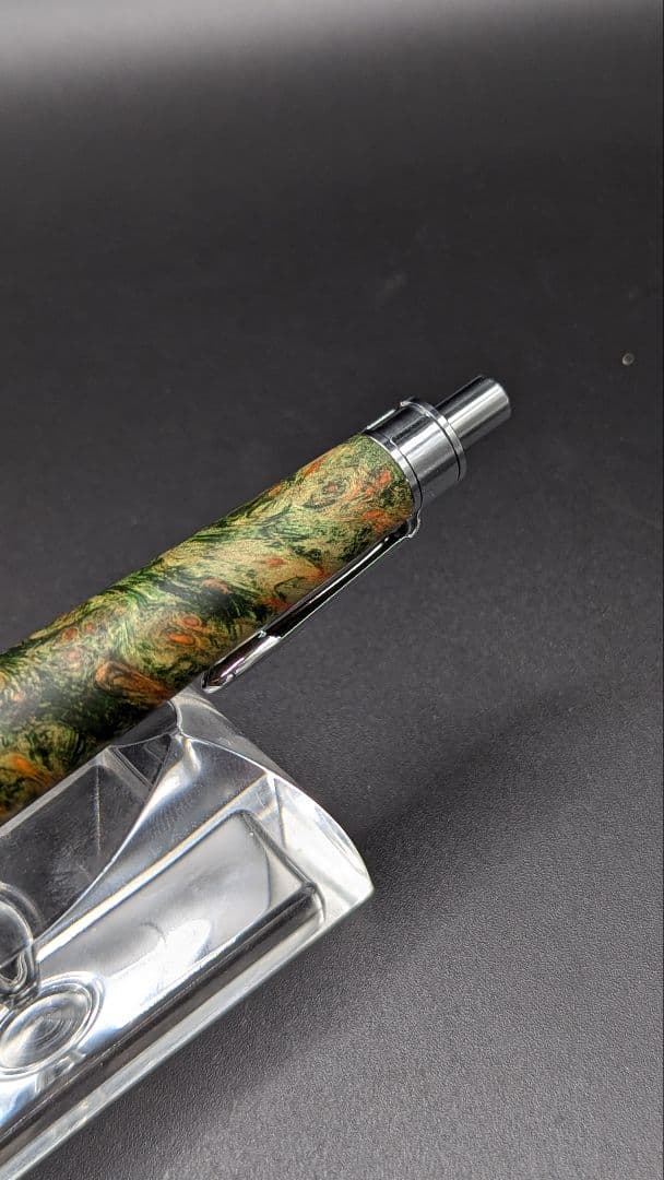 303ペン工房翌檜　スタビライズドウッドバーチバール　木軸シャーペン　ボールペン