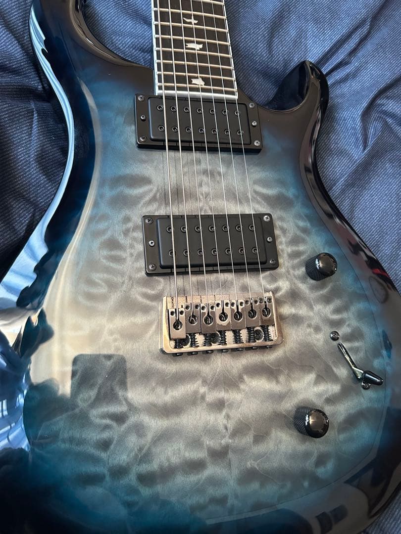 PRS SE Mark Holcomb SVN Blue Burst 7弦ギター