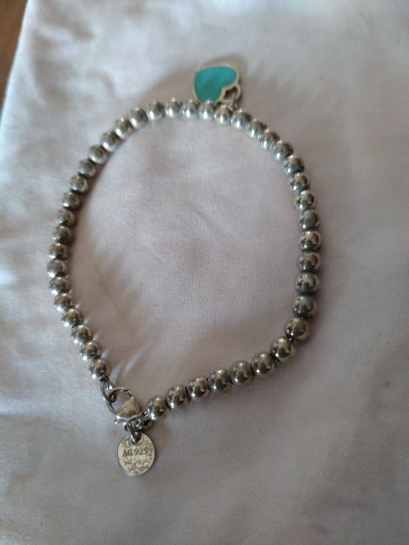 ターコイズハートチャーム ブレスレット