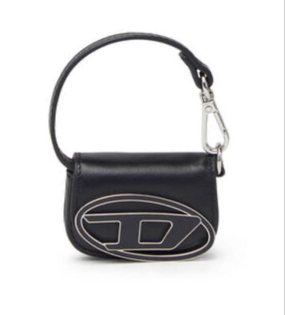 DIESEL カウレザー ミニウォレット キーホルダー
