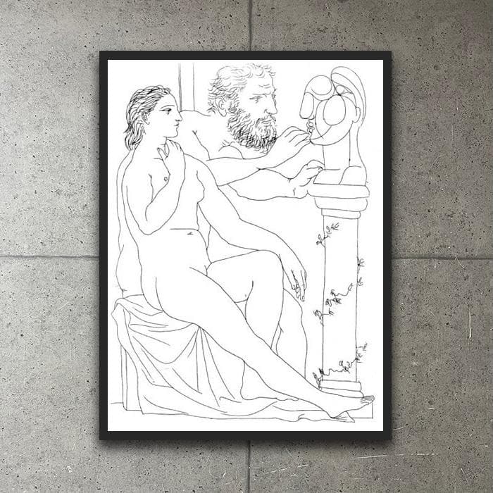 額装品/Malaga Escultor （パブロ ピカソ）/ポスター