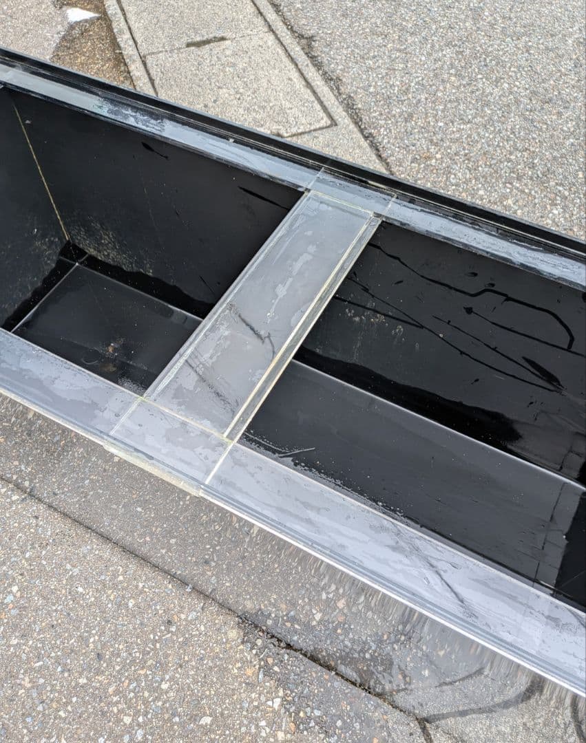 美品！！1200×450×4504面ブラックアクリル水槽　※送料込み！