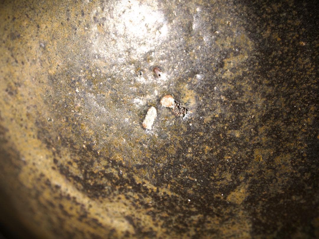 人気作家★加地学【師：森岡成好】★窯変黒茶碗D