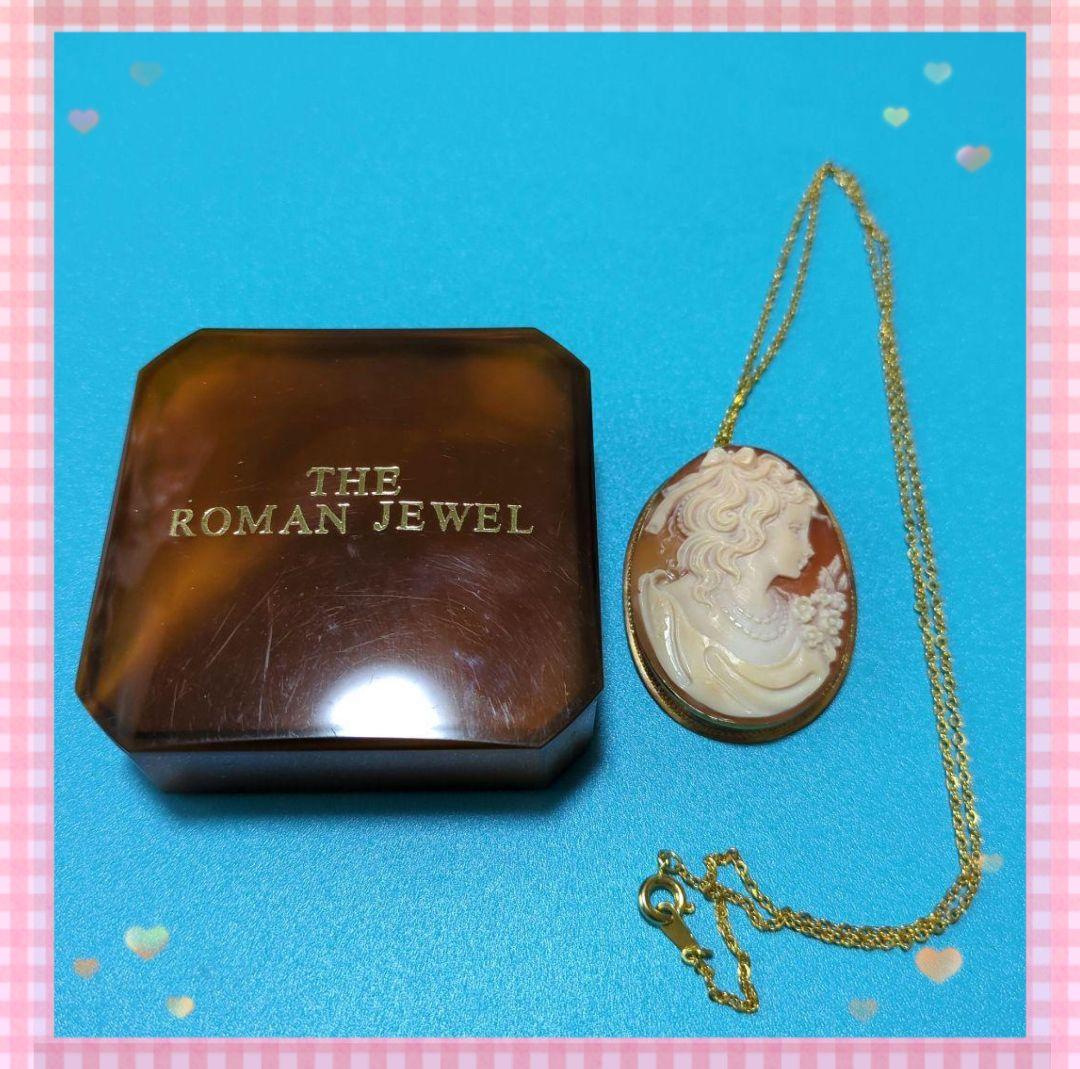 カメオ　ブローチ　ネックレス