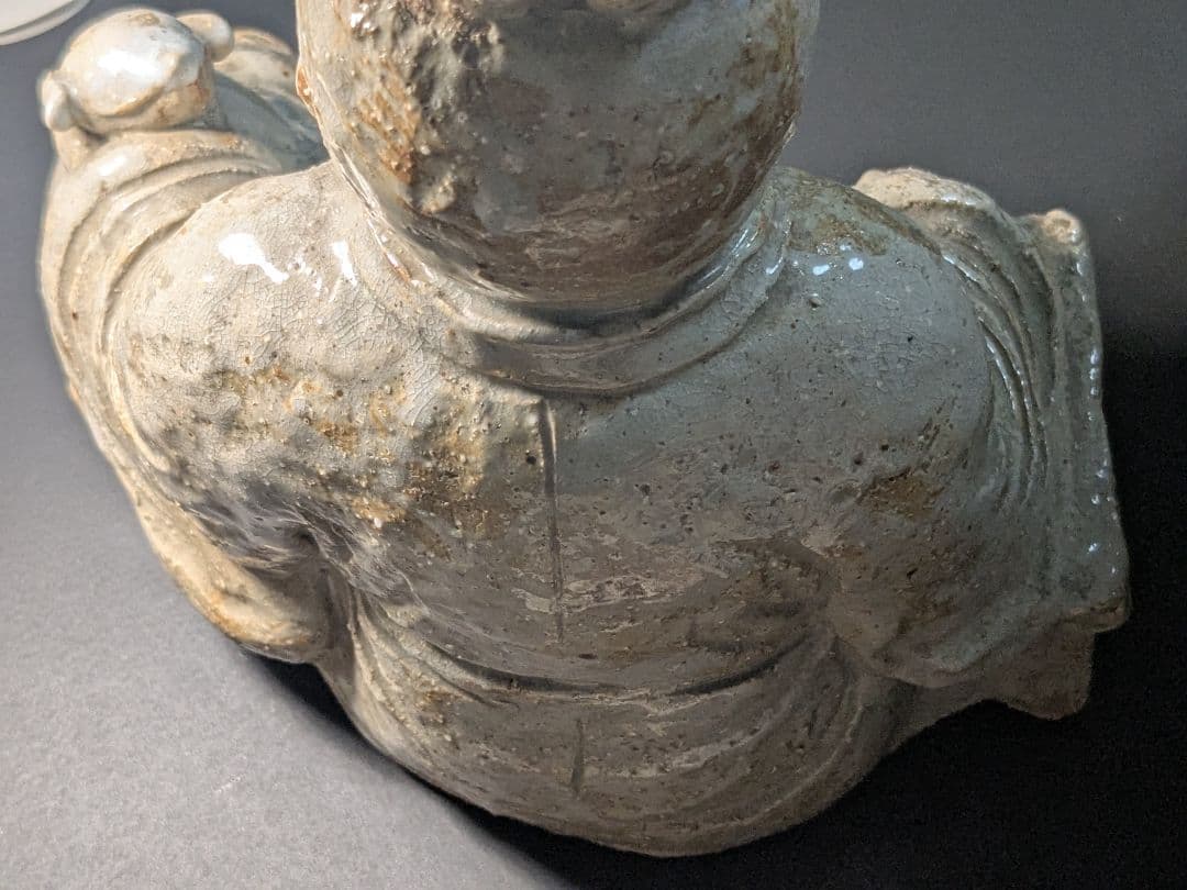 十代三輪休雪　萩焼置物　東坊朔？